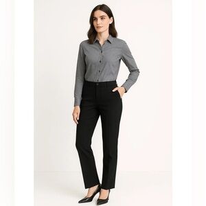 *THEORY* Classic Black Dress Virgin Wool Blend Pants Size 6